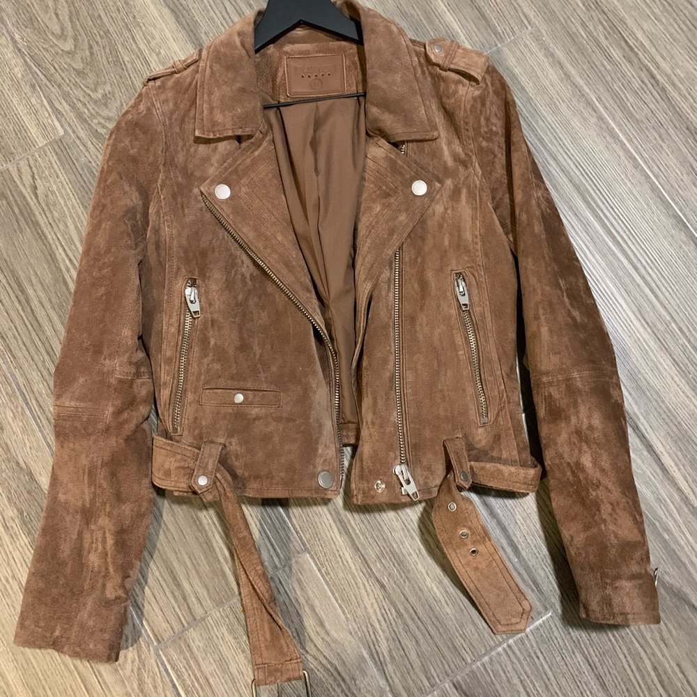 Blank NYC Moto Jacket. Coffee Bean size M
